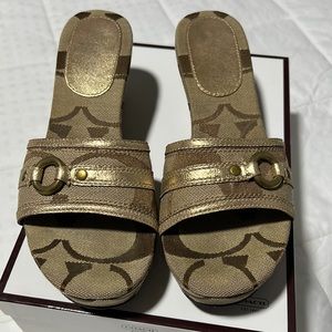 Coach Tyra Heeled Sandals - size 7.5